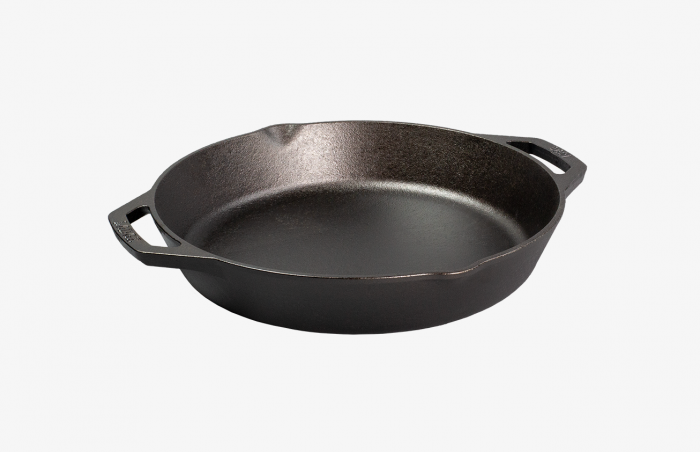 LODGE Cast Iron Deep Skillet With Lid 10.25 inch 8 CF Chicken Fryer
