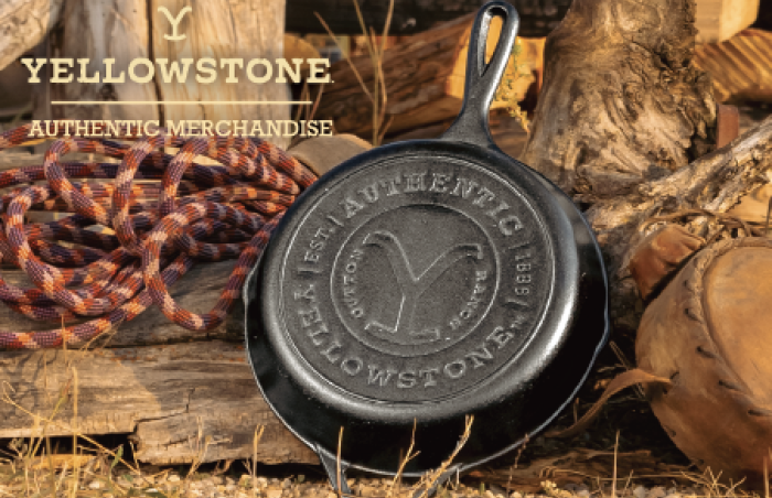 Lodge Yellowstone 3.2 Quart Cast Iron Bucking Bronco Combo Cooker