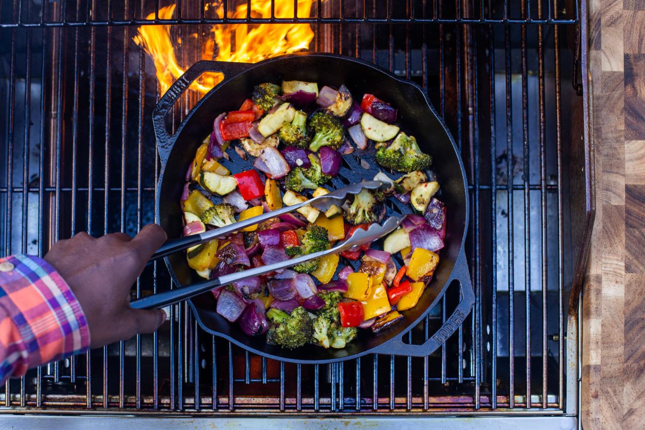 How to Grill With a Cast-Iron Pan