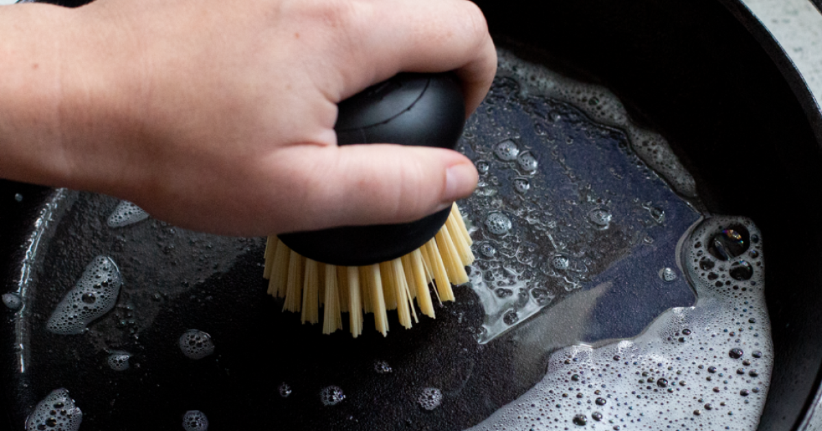 This Is Our Favorite Cast-Iron Cleaning Brush