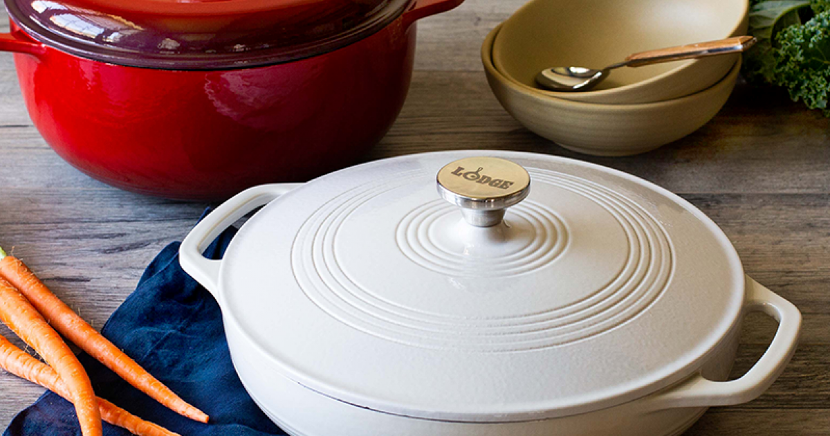 Enameled Cast Iron Skillet with Lid - Shop